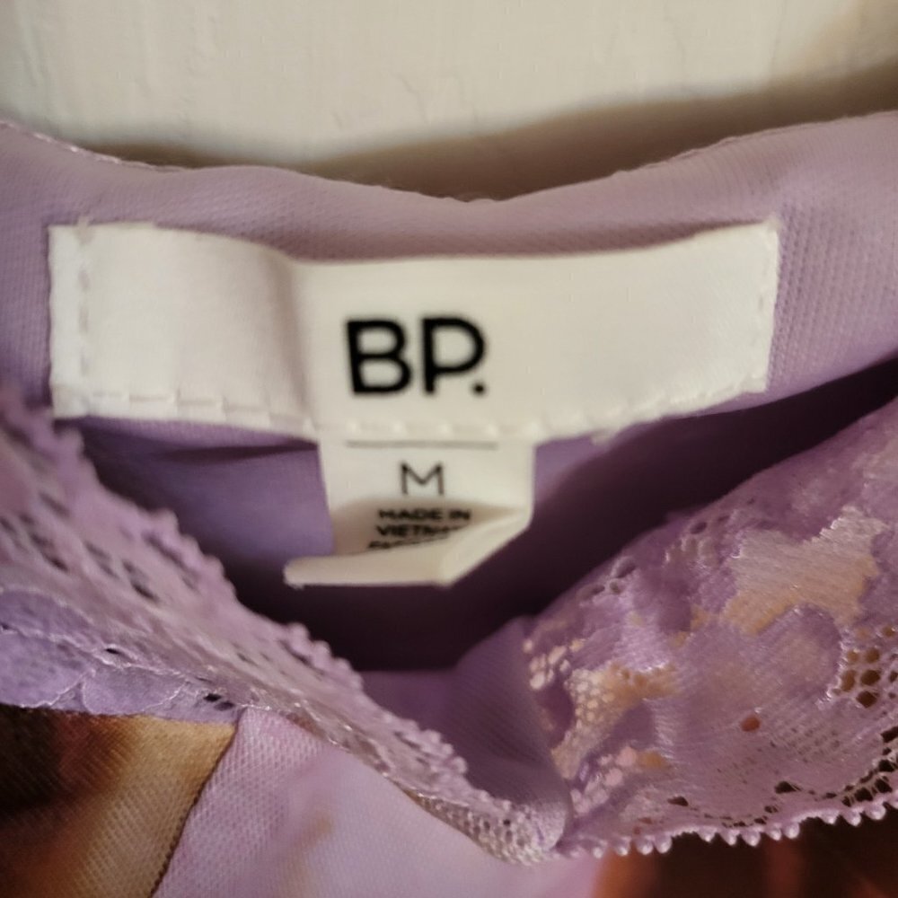 Lace Cami Mesh Minidress in purple mineral abstract Size: Medium NWT - Picture 10 of 12